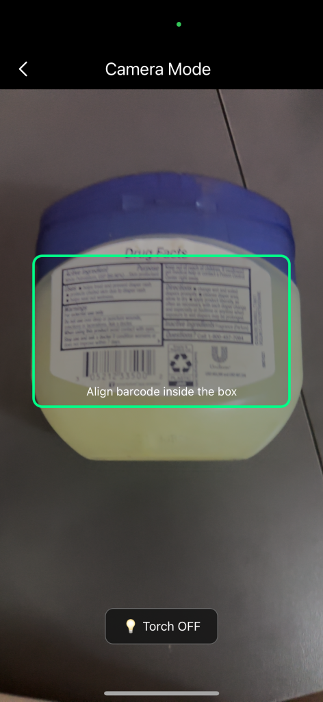 barcode scanning POS Nigeria example on product label