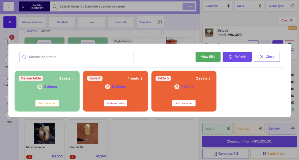 Table Management for Nigerian Restaurants