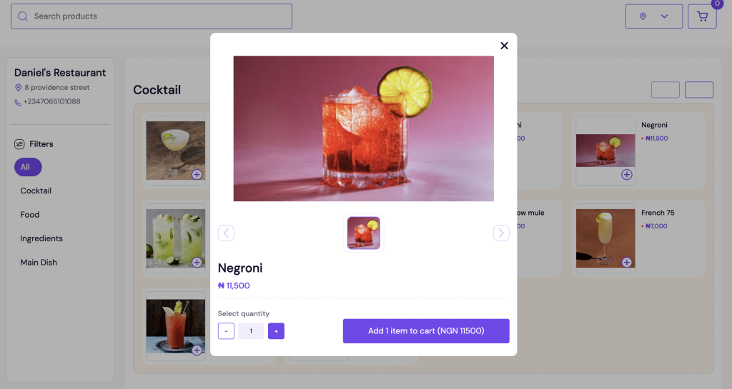 Online Restaurant in Nigeria